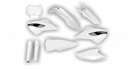 Husaberg FE-Series 2013-2014 - Plastics Kit - Plastik Kit - Kit Plastique - Full Kit White
