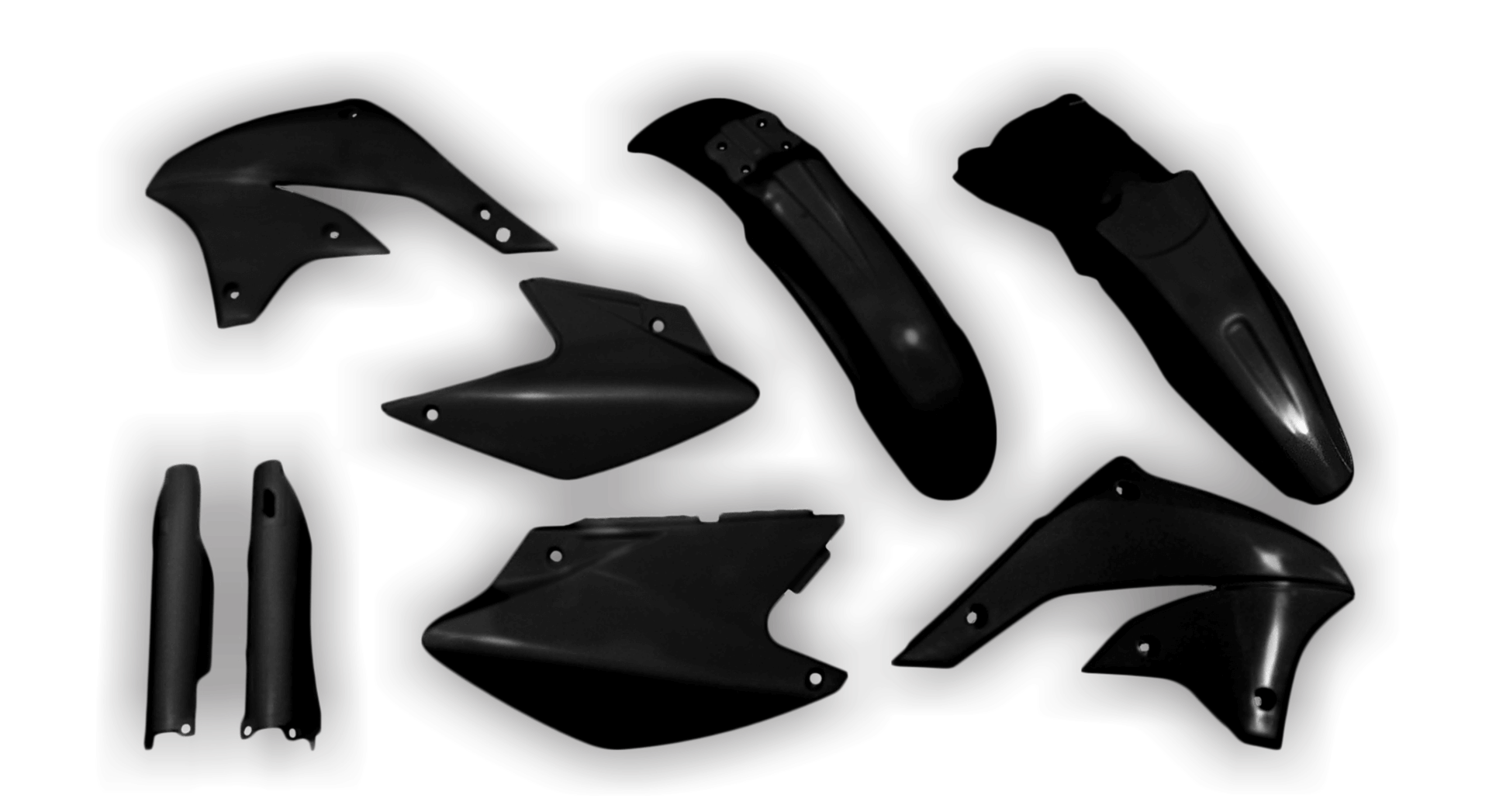 Plastics Kit - Kawasaki - KLX 450R - 2008-2021 - Full Kit - Black