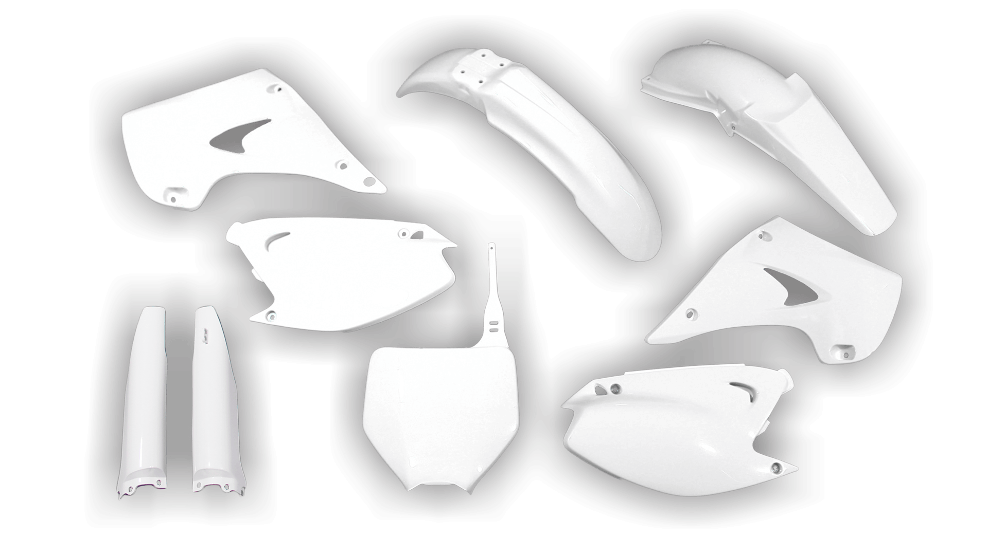 Plastics Kit - Kawasaki - KX 250 - 2003 - Full Kit - White