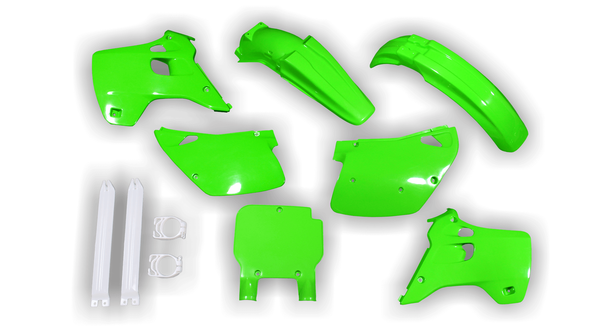 Plastics Kit - Kawasaki - KX 250 - 1992-1993 - Full Kit - Green