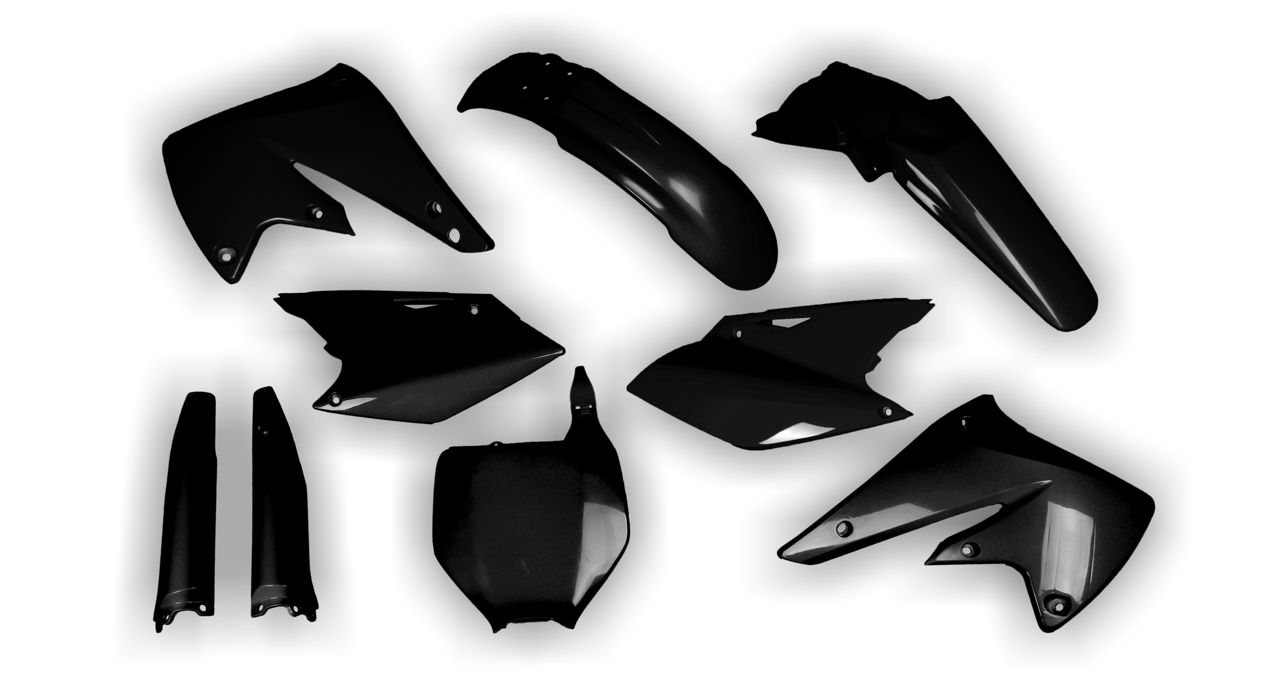 Kit De Plasticos - Kawasaki - KX 250F - 2004-2005 - Full Kit - Negro