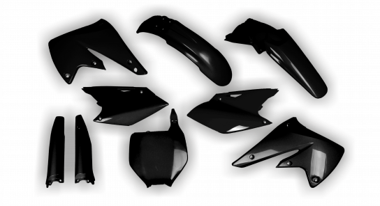 Kit De Plasticos - Kawasaki - KX 250F - 2004-2005 - Full Kit - Negro