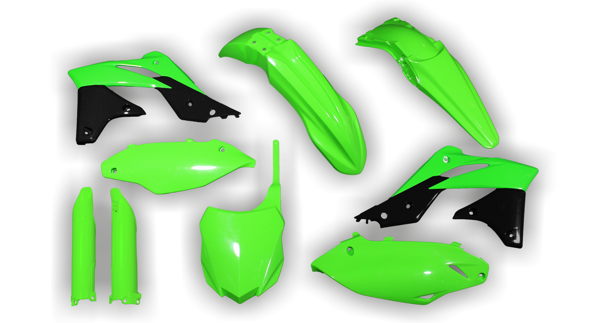 Plastics Kit - Kawasaki - KX 250F - 2013-2016 - Full Kit - Green