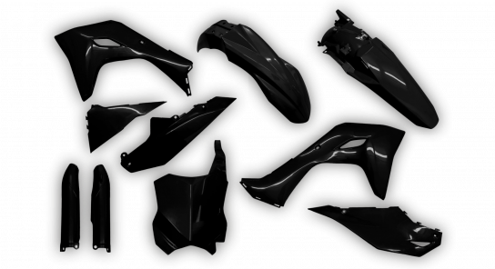 Kawasaki KX 450F 2024 - Plastics Kit - Plastik Kit - Kit Plastique - Full Kit Black
