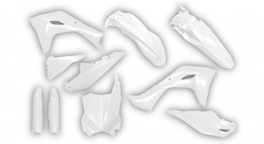 Kawasaki KX 450F 2024 - Plastics Kit - Plastik Kit - Kit Plastique - Full Kit White