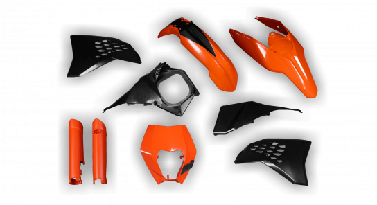 KTM EXC EXC-F / XC-W XCF-W 2008-2011 - Plastics Kit - Plastik Kit - Kit Plastique - Full Kit OEM 1