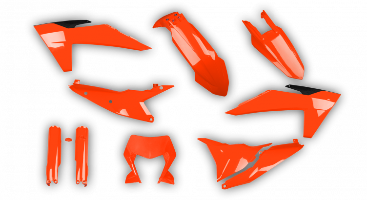 KTM EXC EXC-F / XC-W XCF-W 2024 - Plastics Kit - Plastik Kit - Kit Plastique - Full Kit Orange