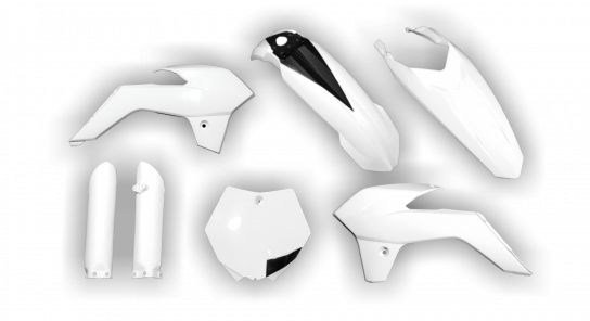 KTM SX 85 2013-2017 - Plastics Kit - Plastik Kit - Kit Plastique - Full Kit White