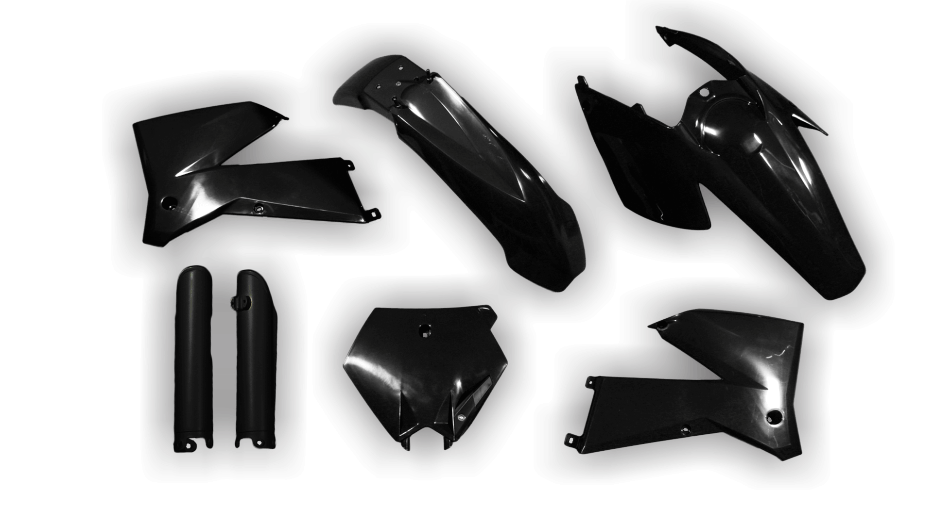 KTM SX SX-F / XC XC-F 2005-2006 - Plastics Kit - Plastik Kit - Kit Plastique - Full Kit Black