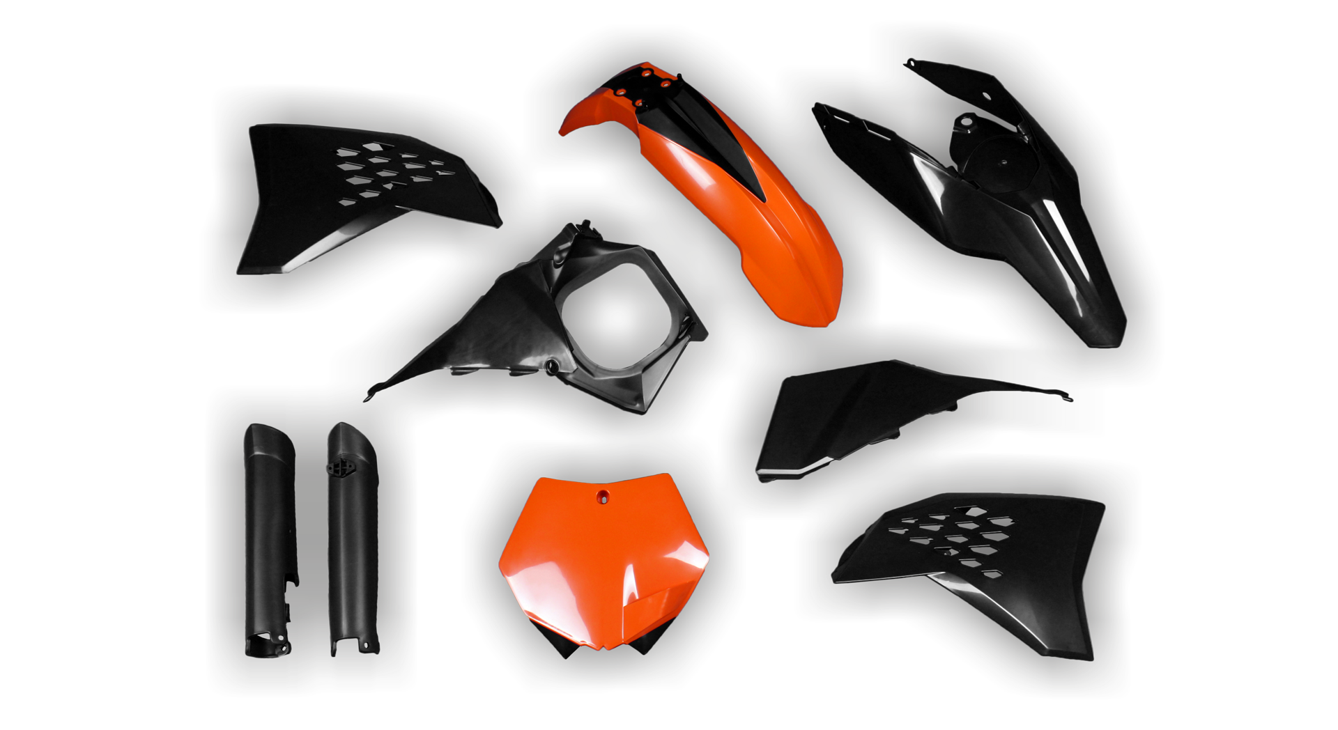 KTM Vorderradschutzblech Adapter Kit Orange | Für SX/SX-F 2007-12 & EXC/EXC-F 2008-13