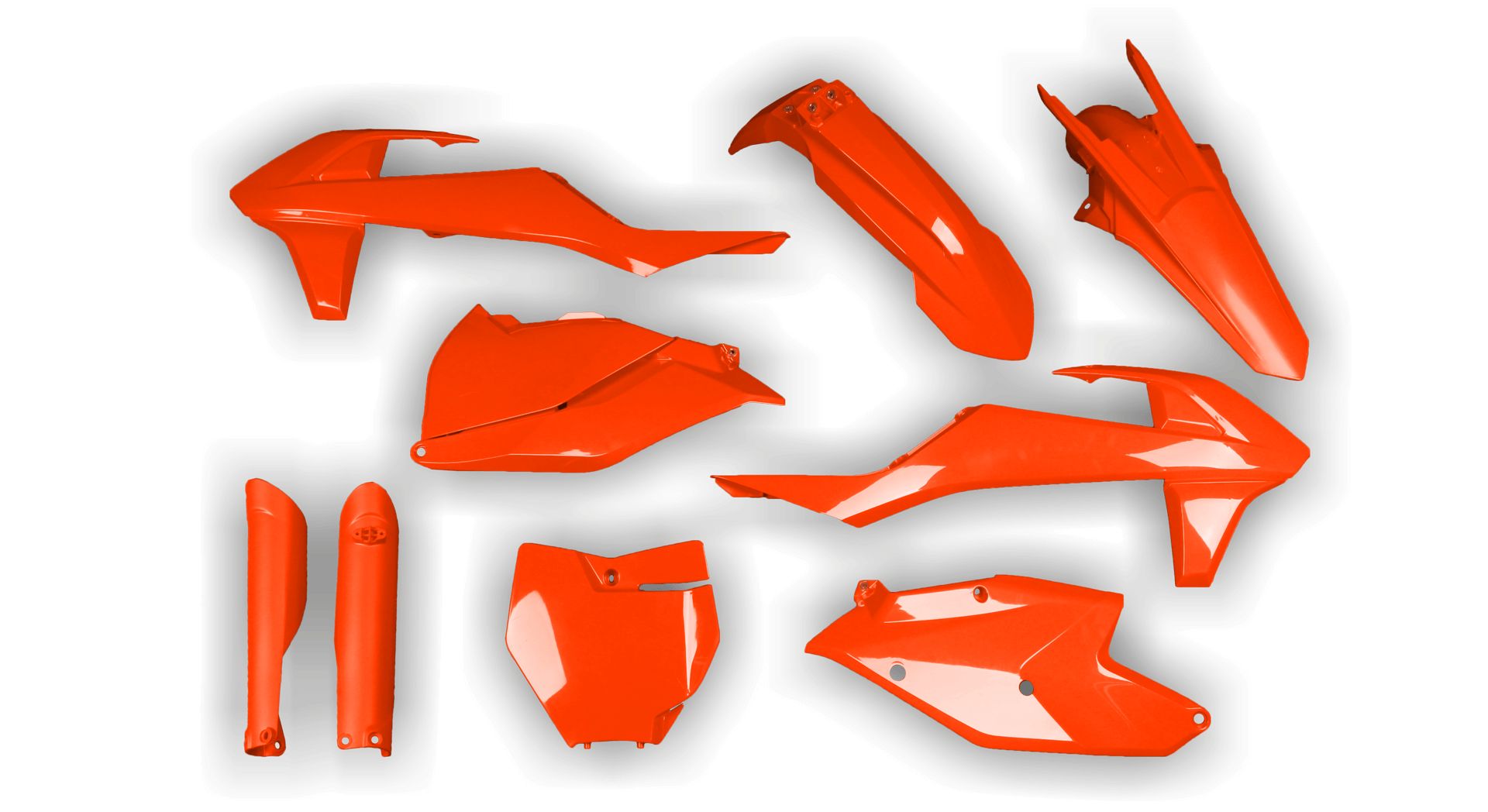 KTM SX SX-F / XC XC-F 2016-2018 - Plastics Kit - Plastik Kit - Kit Plastique - Full Kit Orange