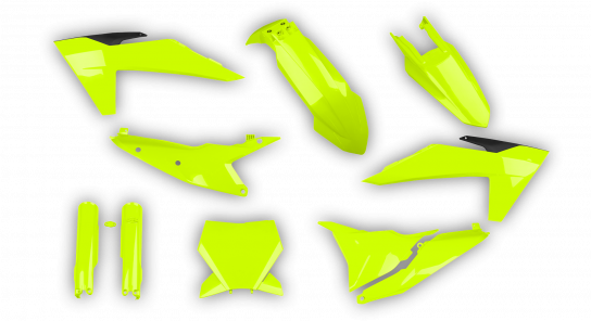 KTM SX SX-F / XC XC-F 2023-2024 - Plastics Kit - Plastik Kit - Kit Plastique - Full Kit Fluo