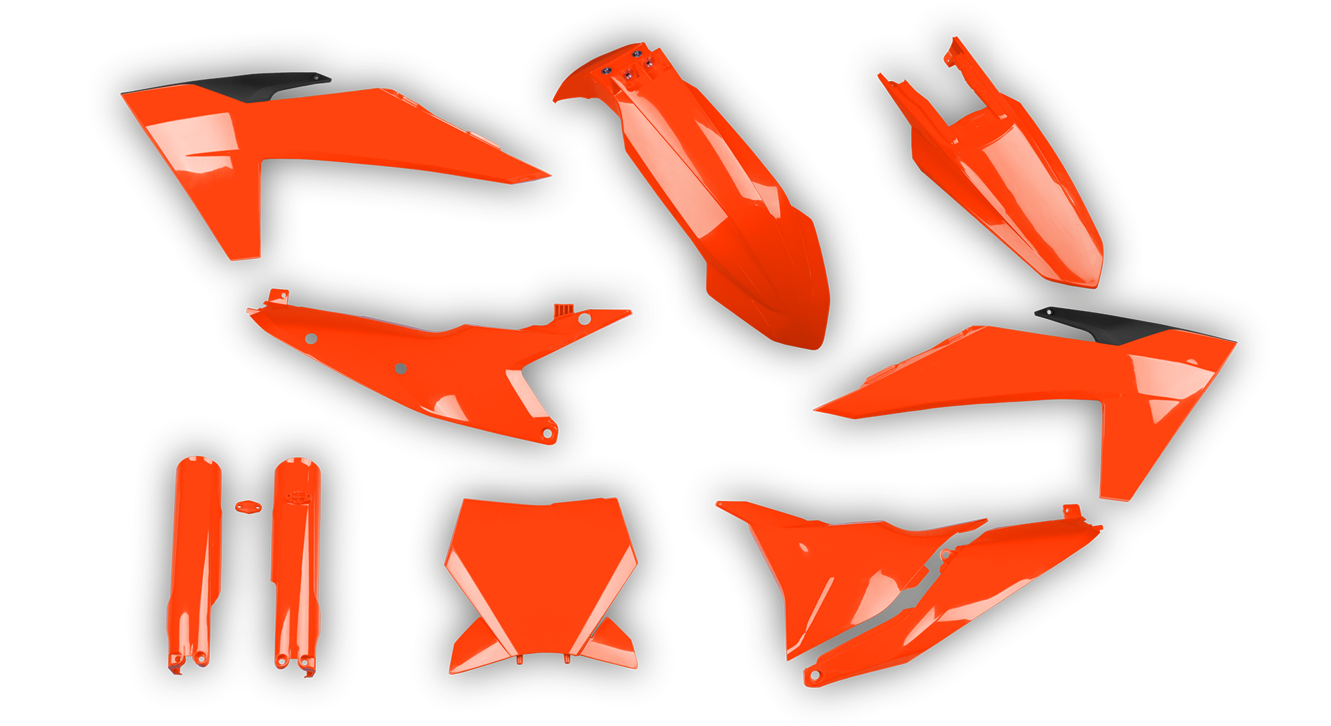 KTM SX SX-F / XC XC-F 2023-2024 - Plastics Kit - Plastik Kit - Kit Plastique - Full Kit Orange