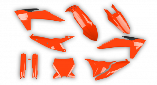 KTM SX SX-F / XC XC-F 2023-2024 - Plastics Kit - Plastik Kit - Kit Plastique - Full Kit Orange