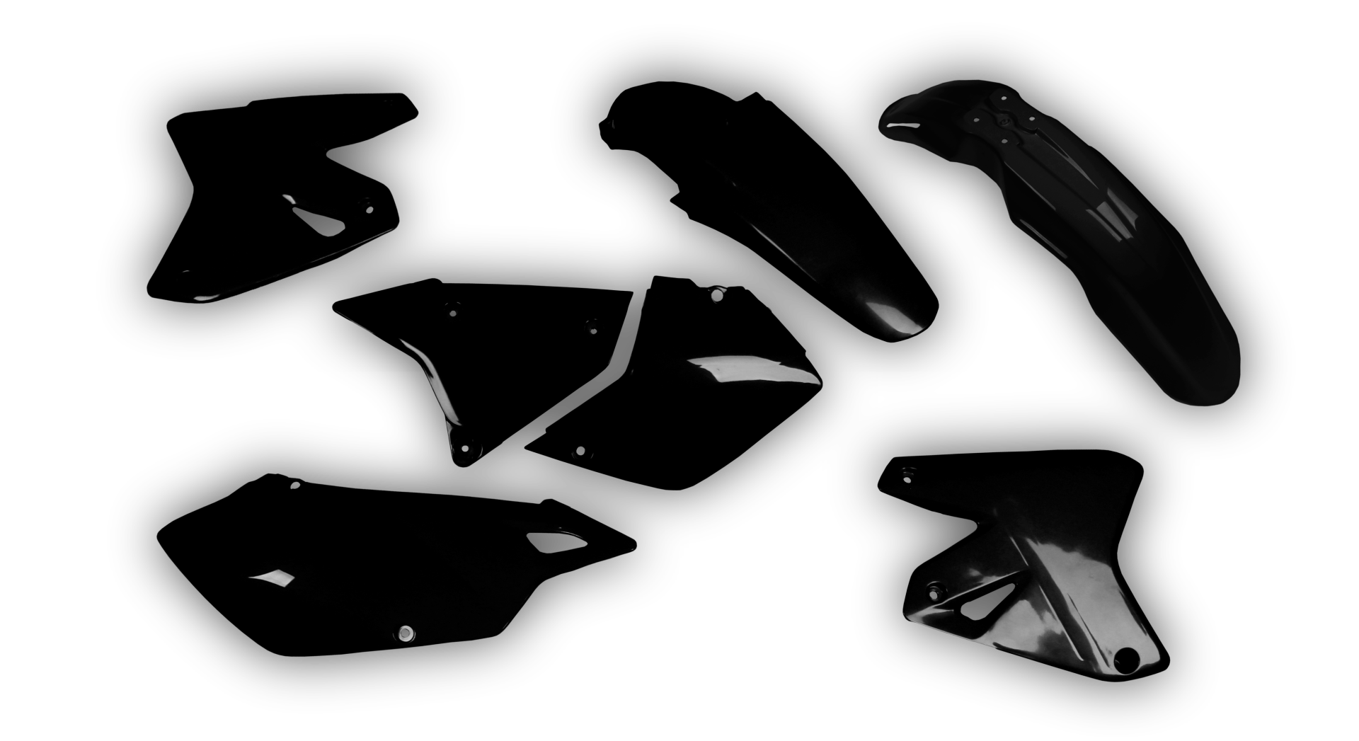 Suzuki DRZ 400 Enduro 1999-2023 - Plastics Kit - Plastik Kit - Kit Plastique - Full Kit Black