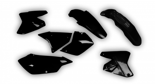 Suzuki DRZ 400 Enduro 1999-2023 - Plastics Kit - Plastik Kit - Kit Plastique - Full Kit Black