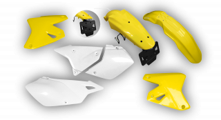 Suzuki DRZ 400 Enduro 1999-2024 Plastics Kit - Full Kit White Restyle Suzuki DRZ 400 Enduro 1999-2024 Plastics Kit - Full Kit White Restyle
