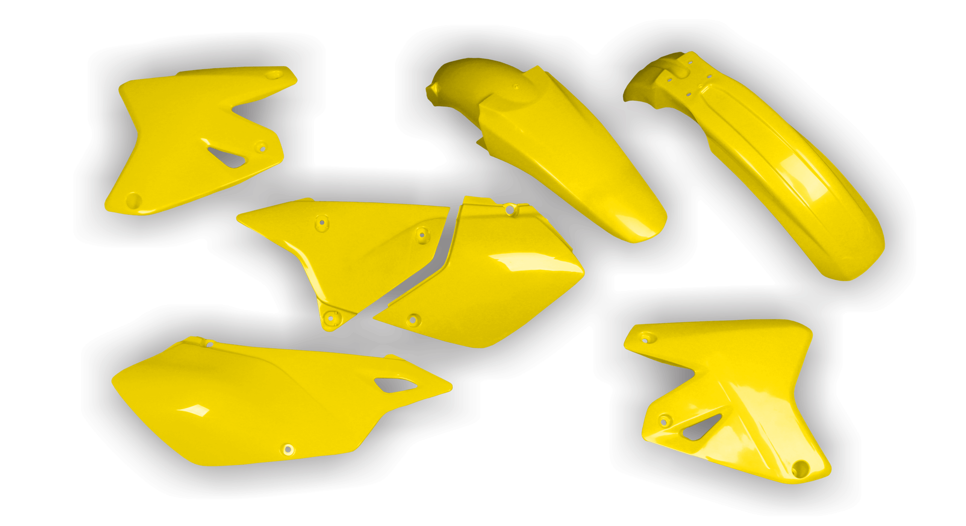 Suzuki DRZ 400 Enduro 1999-2023 - Plastics Kit - Plastik Kit - Kit Plastique - Full Kit Yellow