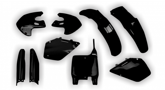 Suzuki RM 250 1999-2000 - Plastics Kit - Plastik Kit - Kit Plastique - Full Kit Black