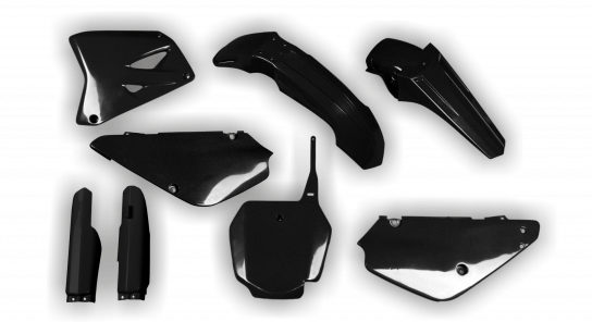 Suzuki RM 85 Restyle 2002-2023 - Plastics Kit - Plastik Kit - Kit Plastique - Full Kit Black