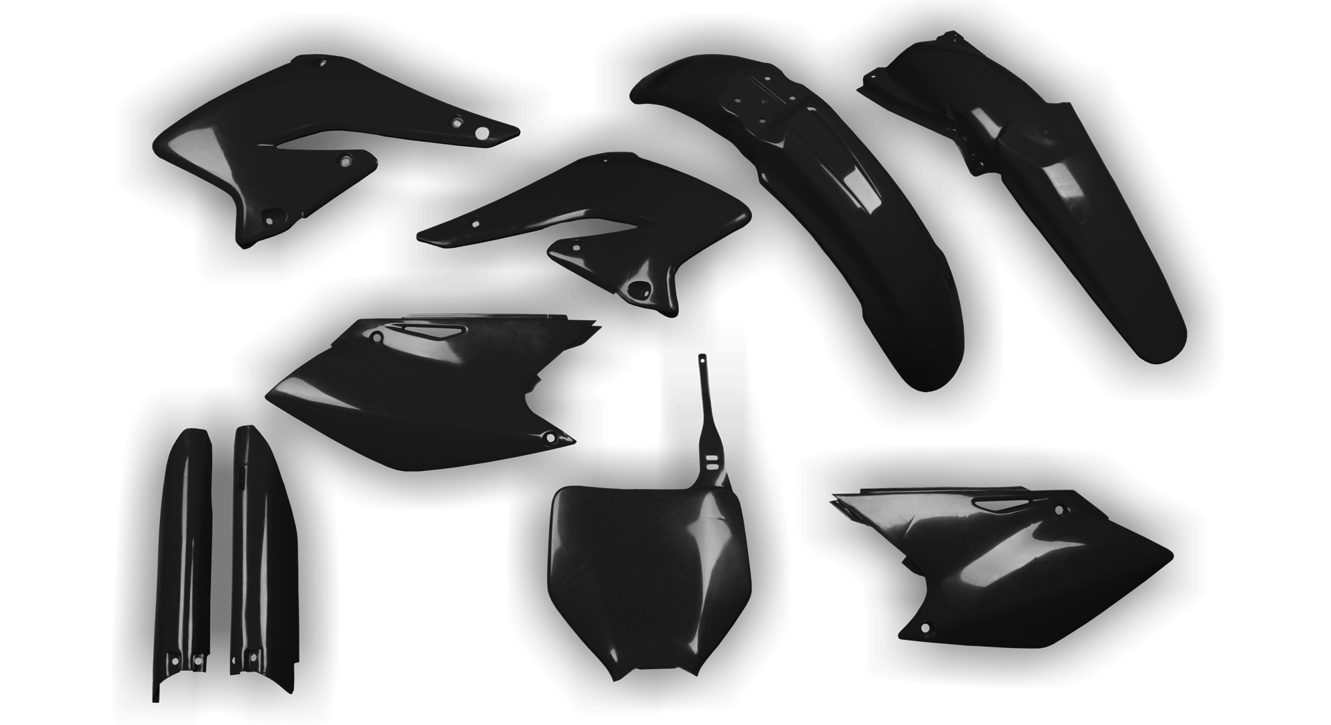 Suzuki RMZ 250 2004-2006 - Plastics Kit - Plastik Kit - Kit Plastique - Full Kit Black
