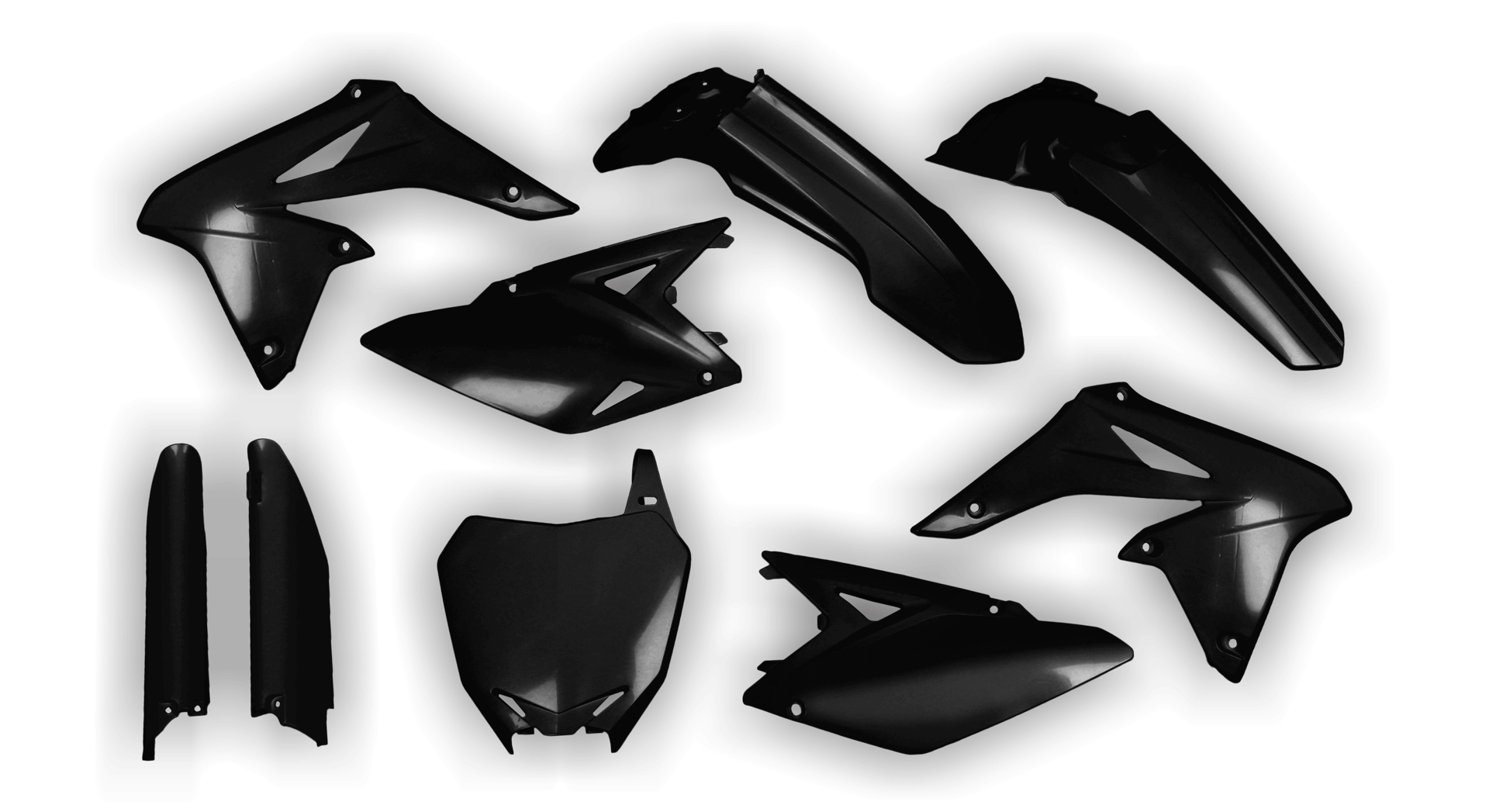 Suzuki RMZ 250 2010-2018 - Plastics Kit - Plastik Kit - Kit Plastique - Full Kit Black