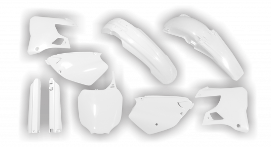 Yamaha - YZ 250 2000-2001 - Plastics Kit - Plastik Kit - Kit Plastique - Full Kit White