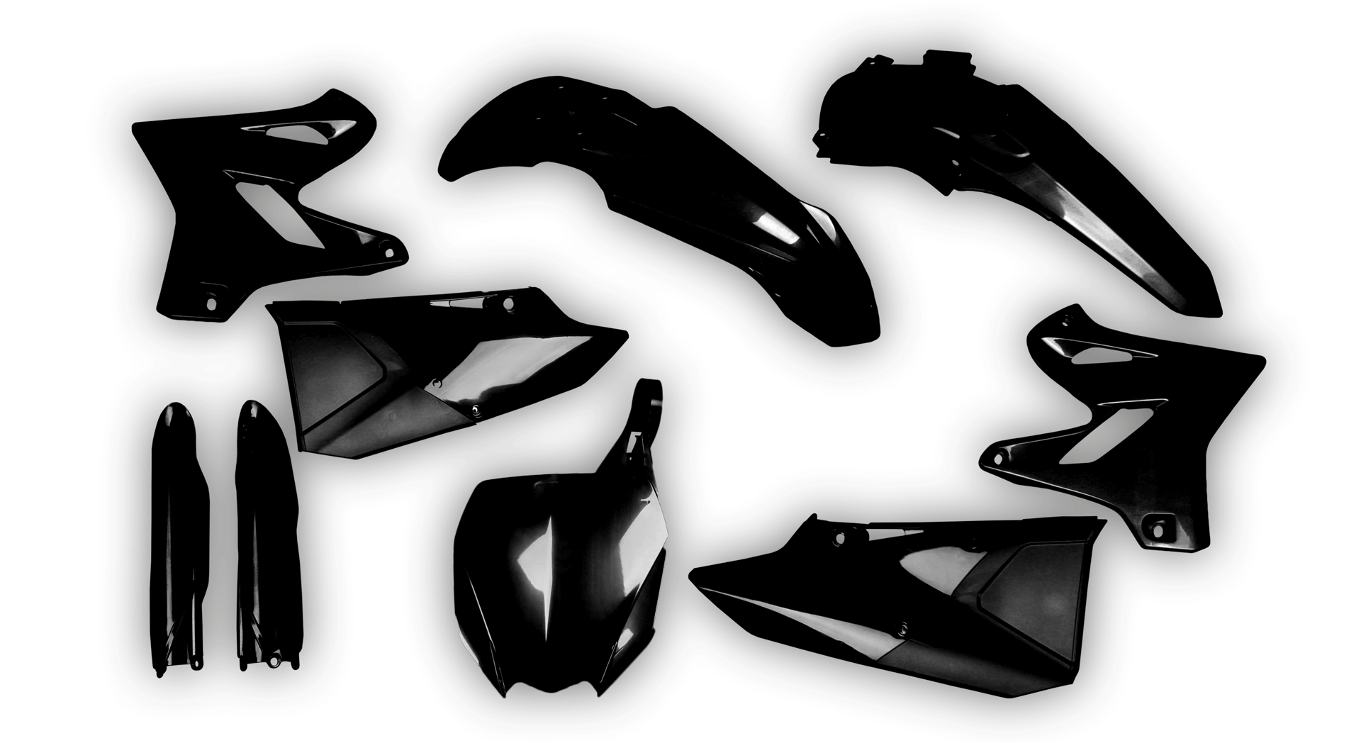 Yamaha - YZ 250 2021 - Plastics Kit - Plastik Kit - Kit Plastique - Full Kit Black