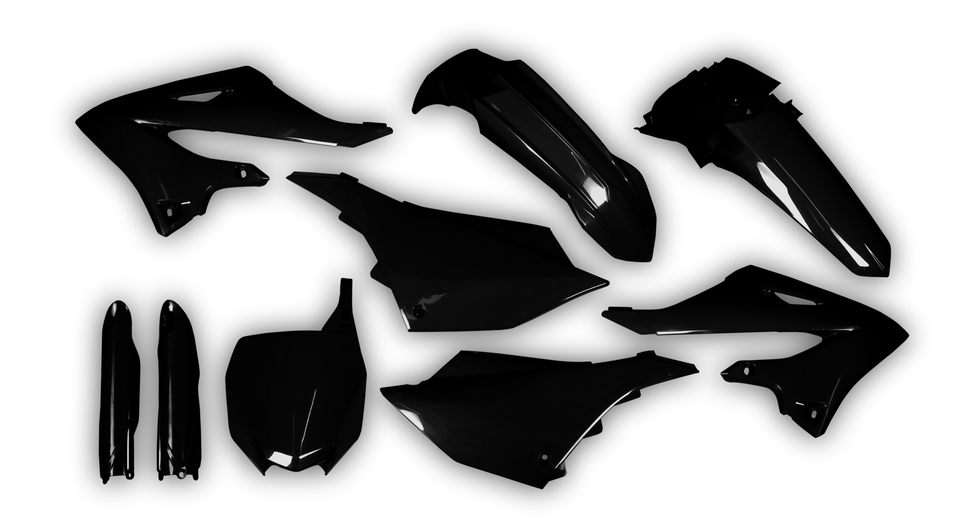 Yamaha - YZ 250 2022-2023 - Plastics Kit - Plastik Kit - Kit Plastique - Full Kit Black
