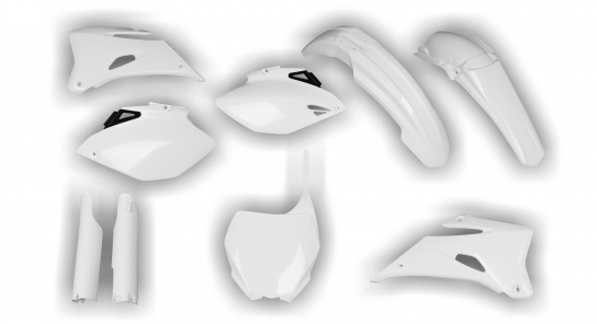 Yamaha - YZ250F 2008-2009 - Plastics Kit - Plastik Kit - Kit Plastique - Full Kit White