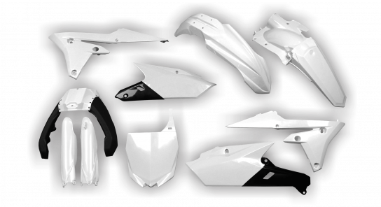Yamaha - YZ250FX 2015-2019 - Plastics Kit - Plastik Kit - Kit Plastique - Full Kit White