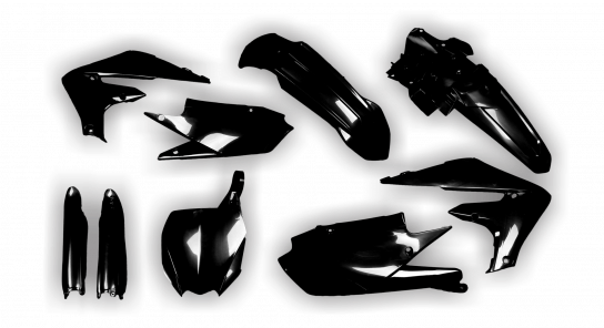 Yamaha - YZ250FX 2020-2021 - Plastics Kit - Plastik Kit - Kit Plastique - Full Kit Black