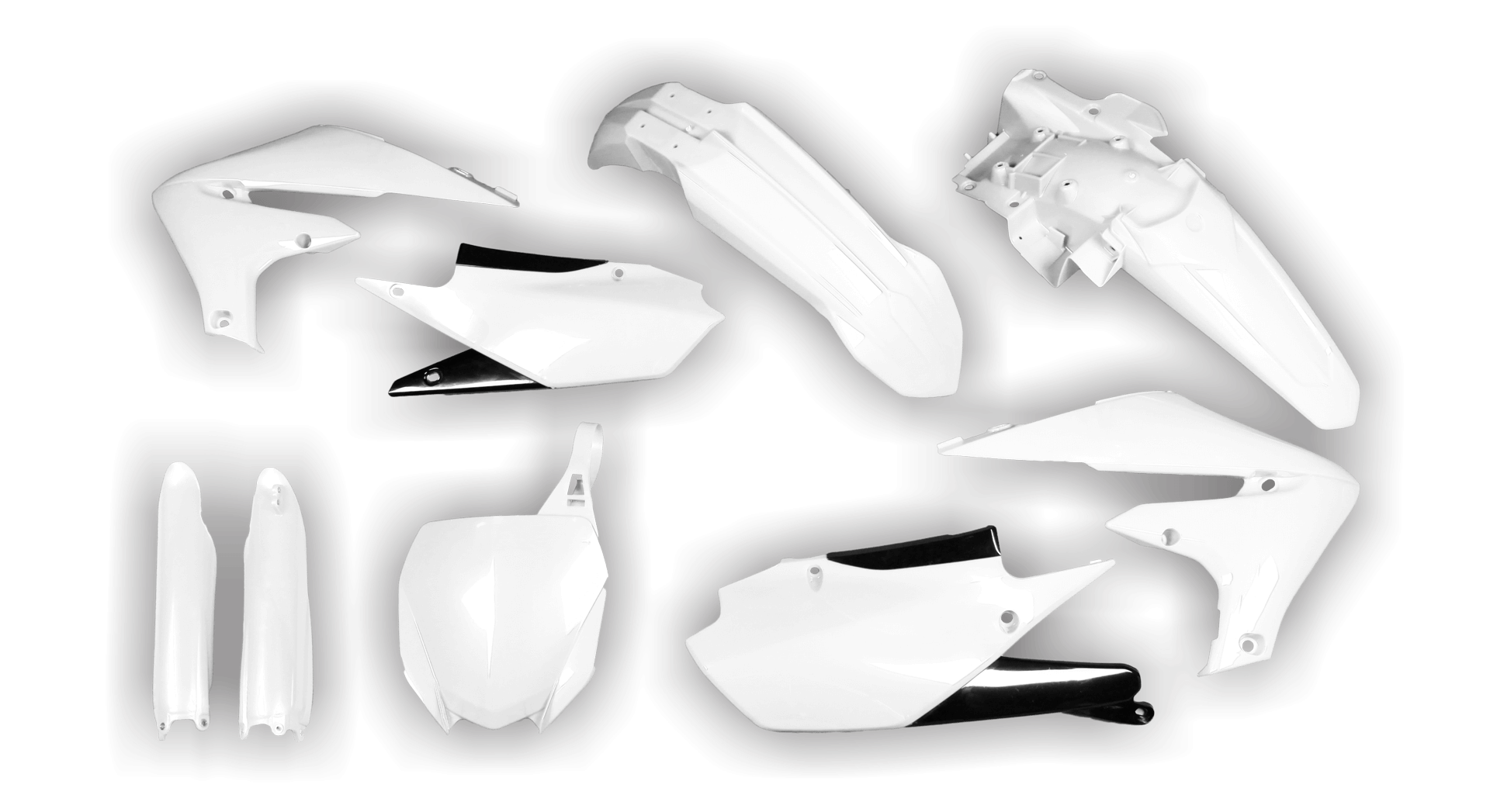 Yamaha - YZ250FX 2020-2021 - Plastics Kit - Plastik Kit - Kit Plastique - Full Kit White