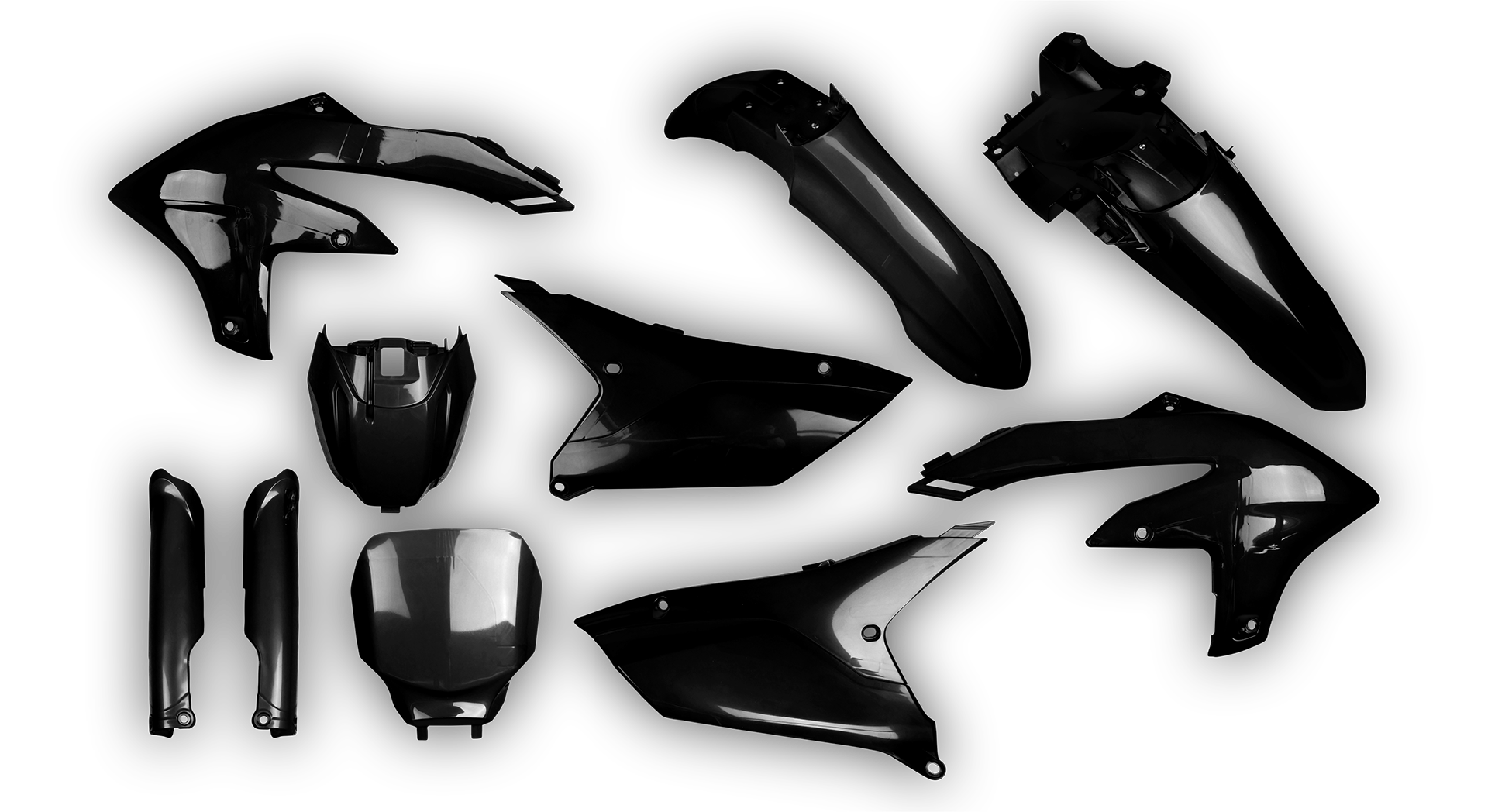 Yamaha - YZ450F 2023 - Plastics Kit - Plastik Kit - Kit Plastique - Full Kit Black