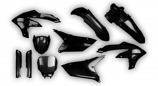 Yamaha - YZ450F 2023 - Plastics Kit - Plastik Kit - Kit Plastique - Full Kit Black