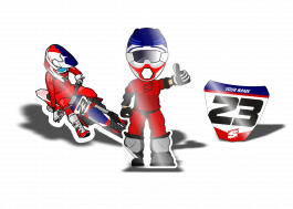 STICKERS - Bike - Rider - Miniplates